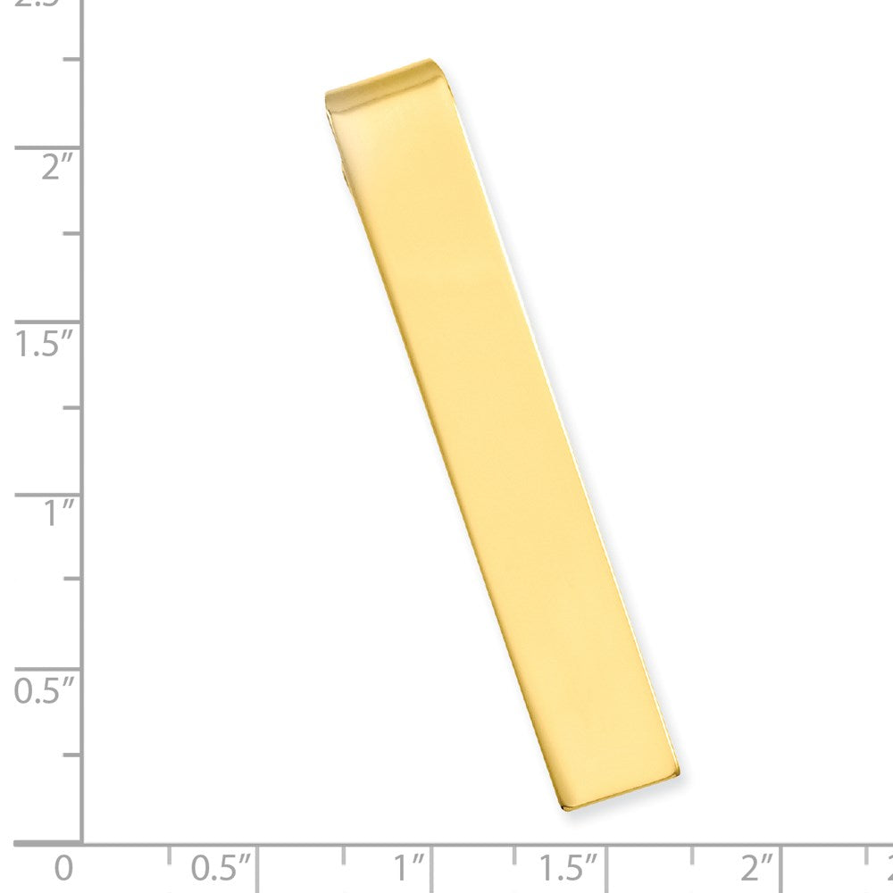 Kelly Waters Gold-plated Polished Engravable Tie Bar