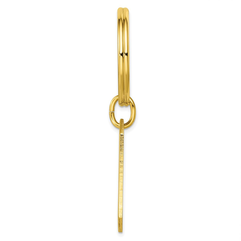 Gold-plated Kelly Waters with Engraveable Area Key Ring