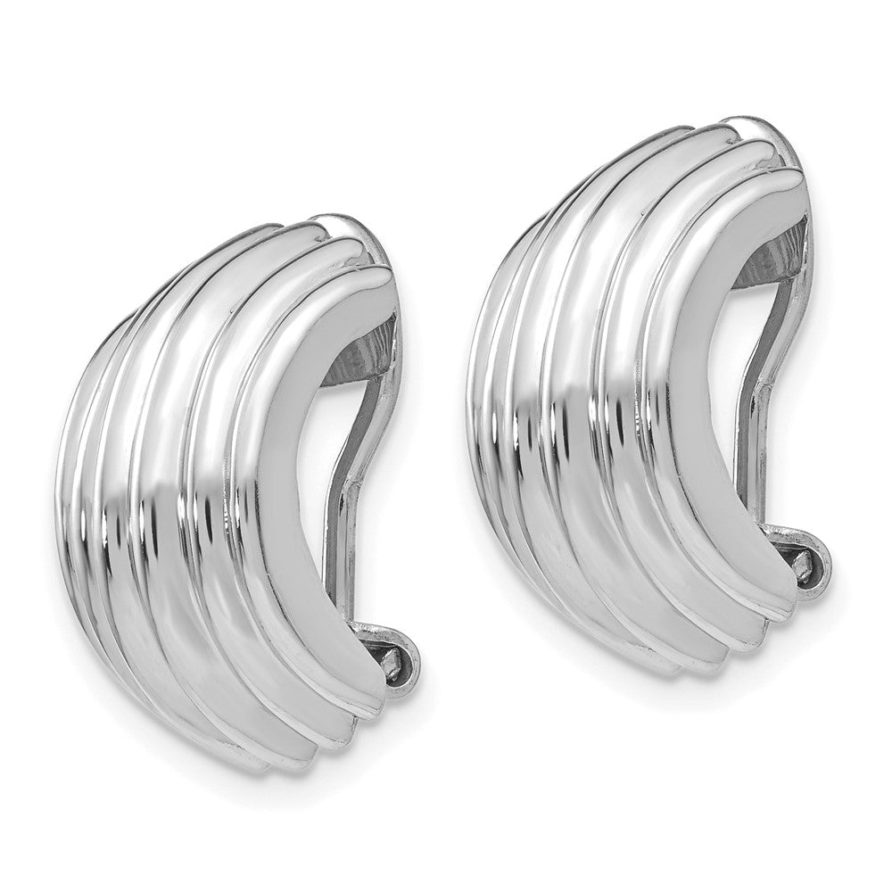 14k White Gold Non-pierced Earrings