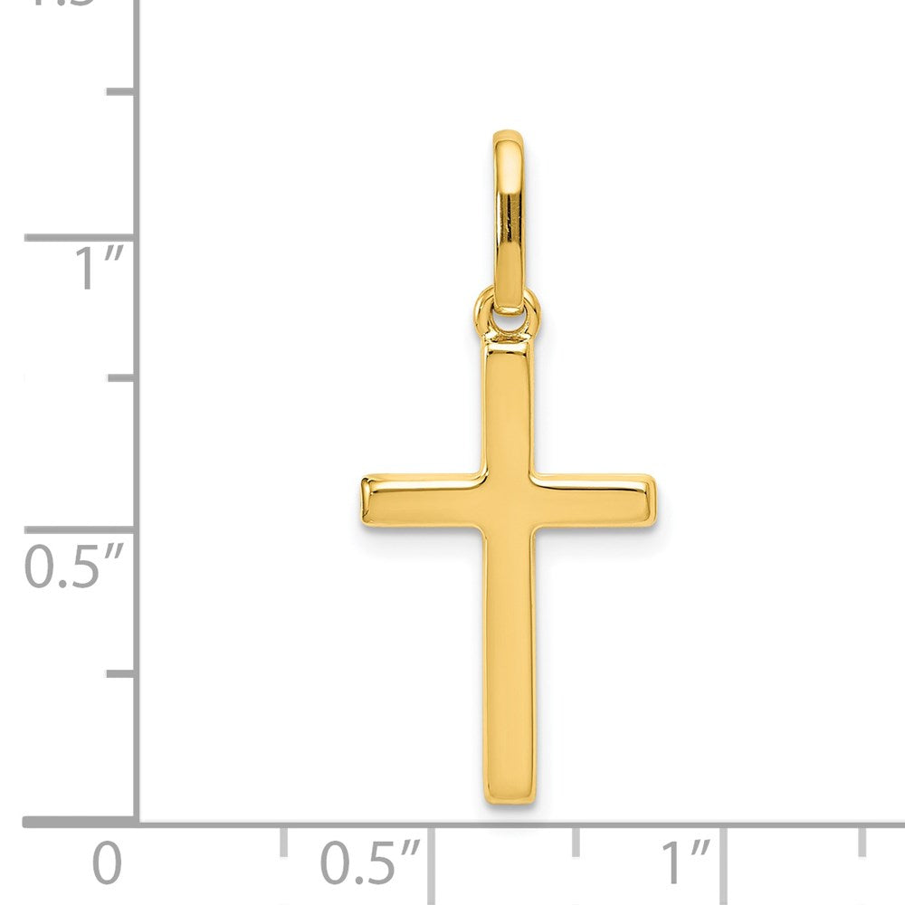 14k Hollow Cross Pendant