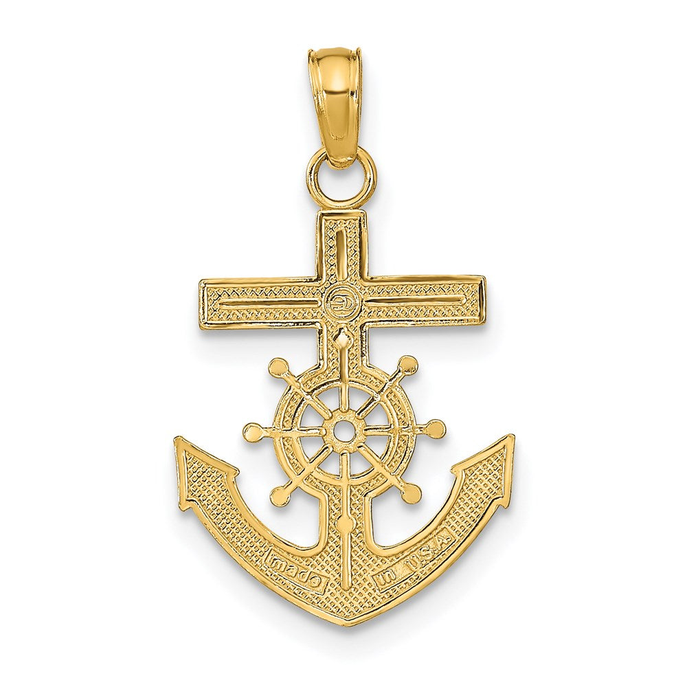 14k Mariner's Cross Pendant