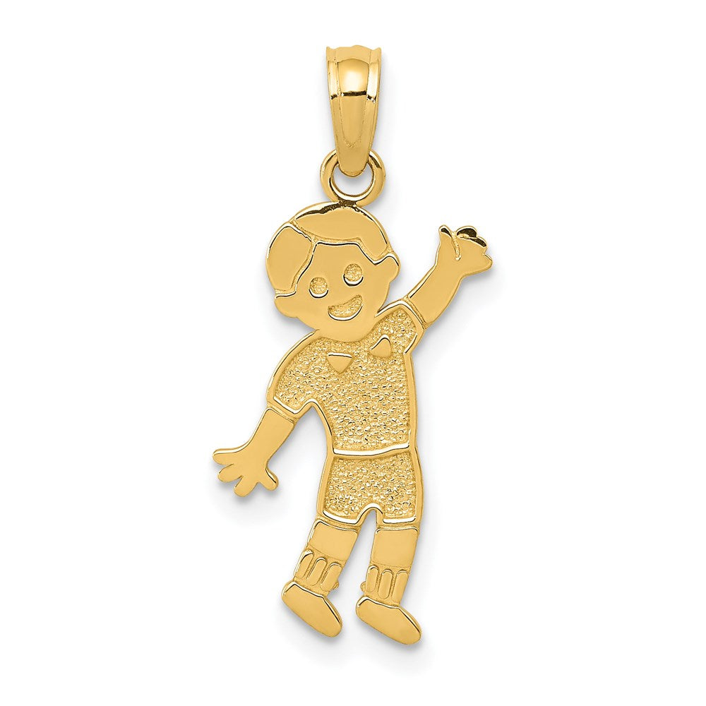 14K Boy Pendant