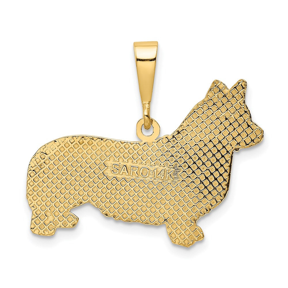 14k Welsh Corgi Pendant