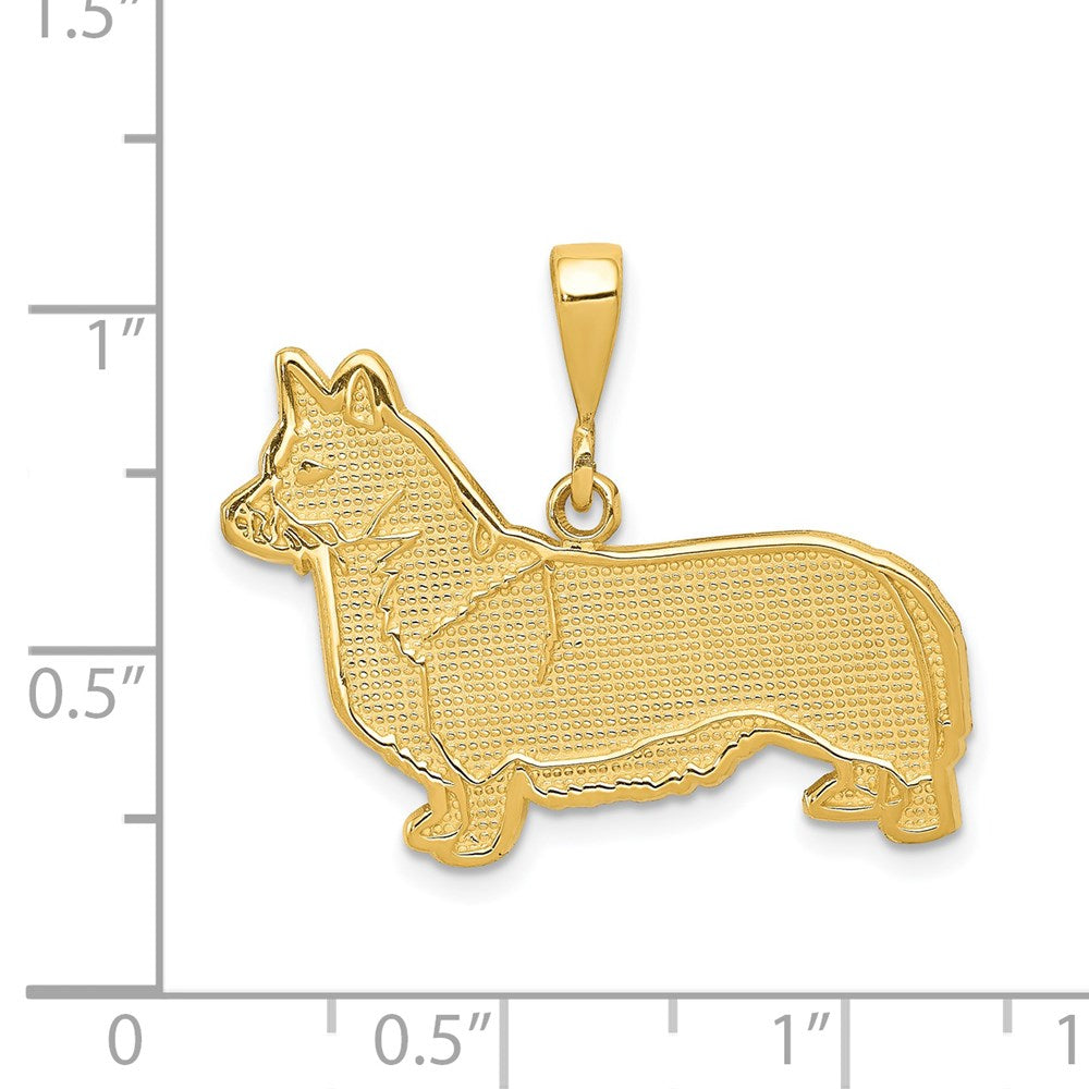 14k Welsh Corgi Pendant