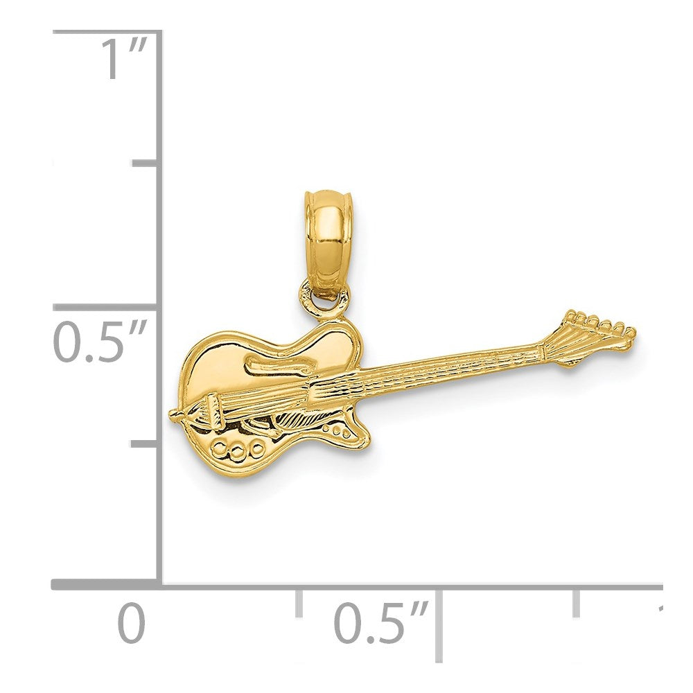 14k Electric Guitar Pendant