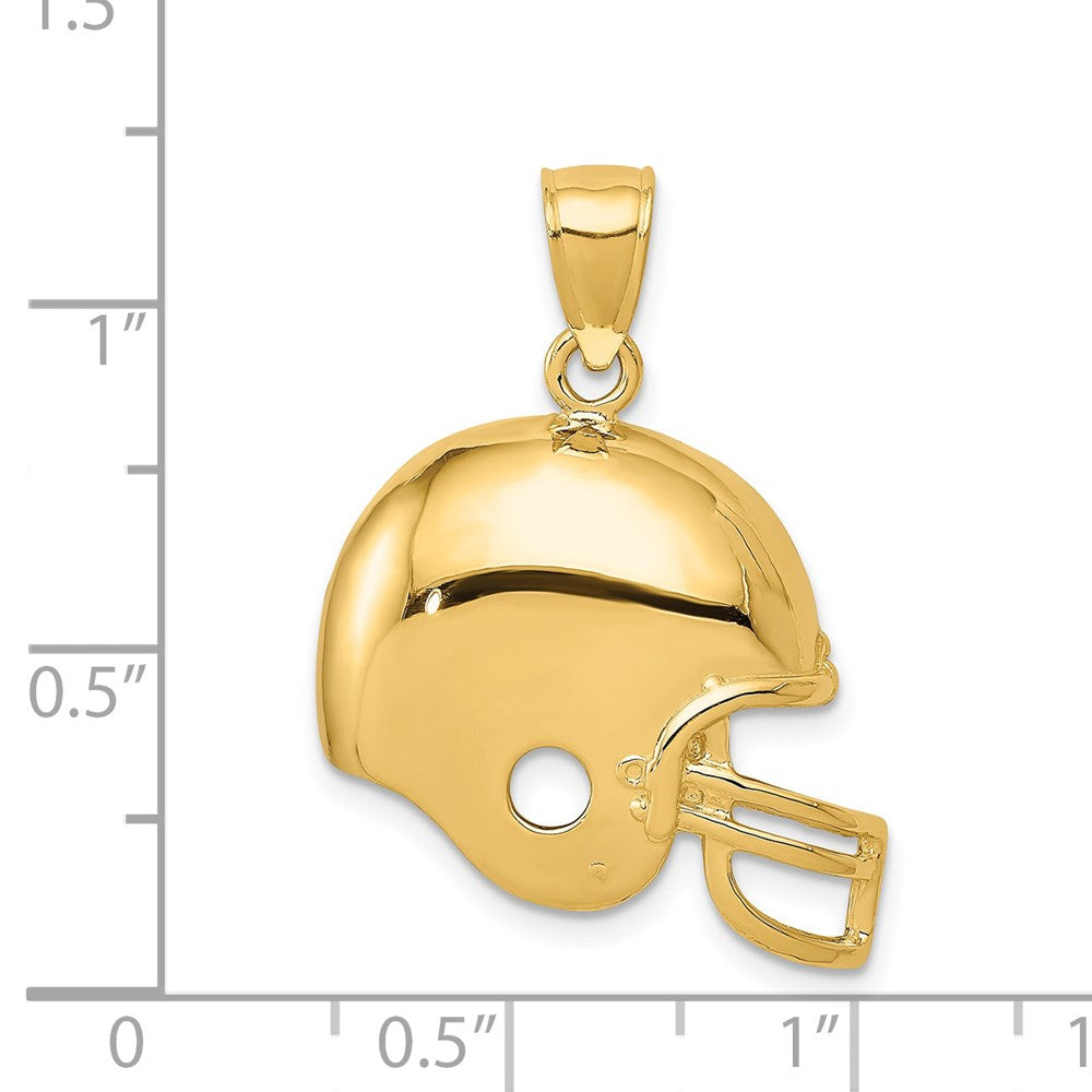14k Football Helmet Pendant