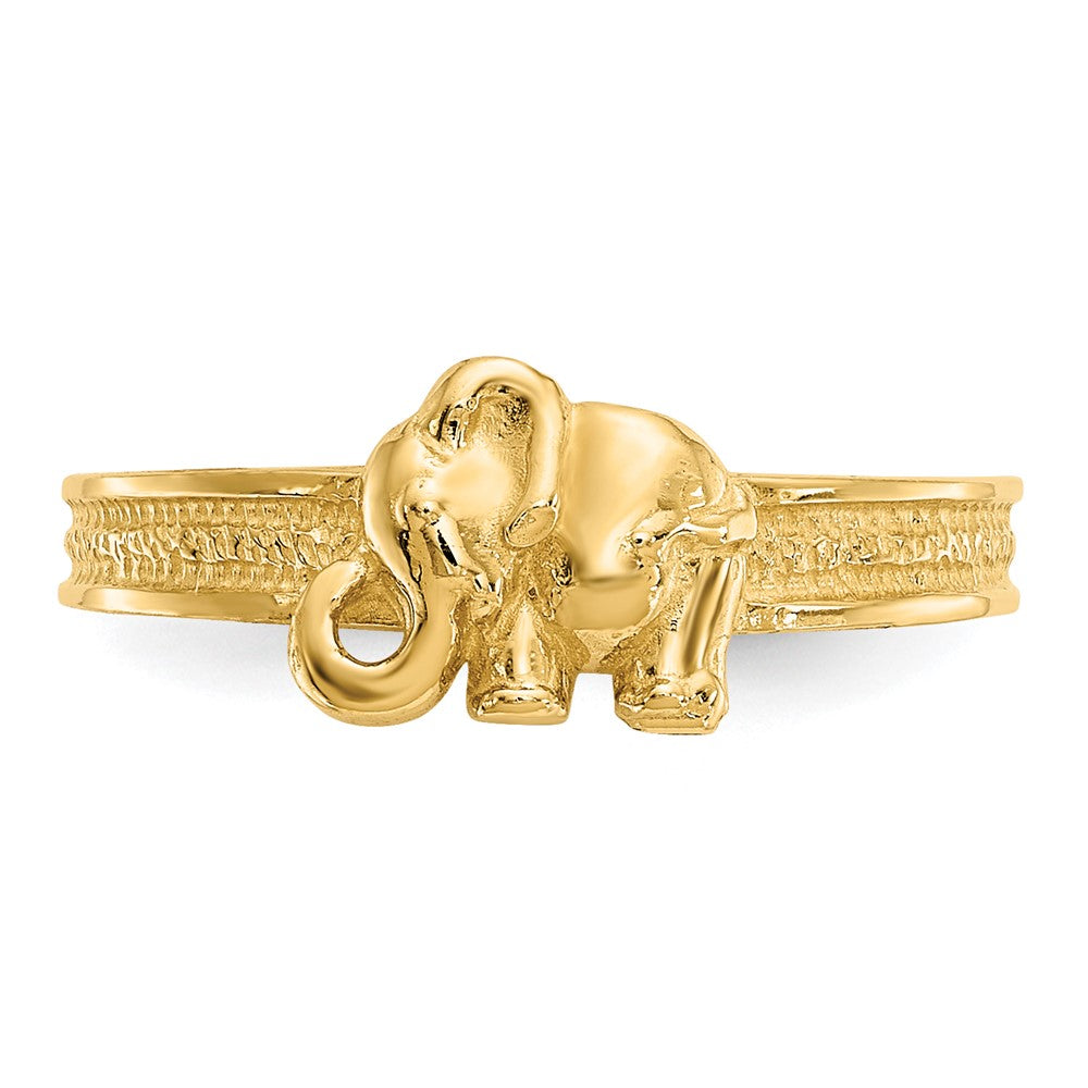 14K Elephant Toe Ring