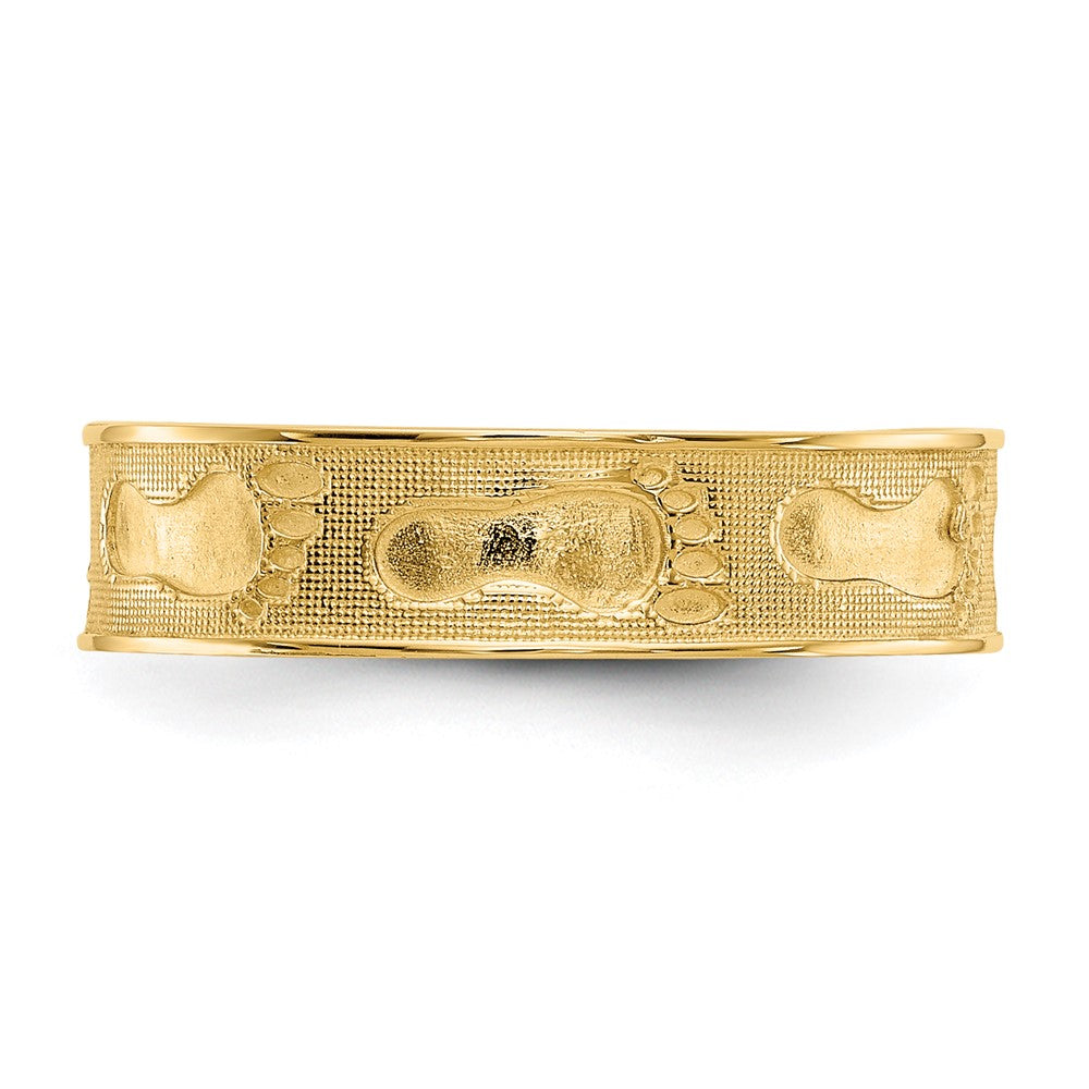 14K Footprints In The Sand Ring