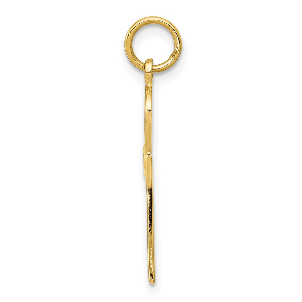 14k Ankh Cross Charm