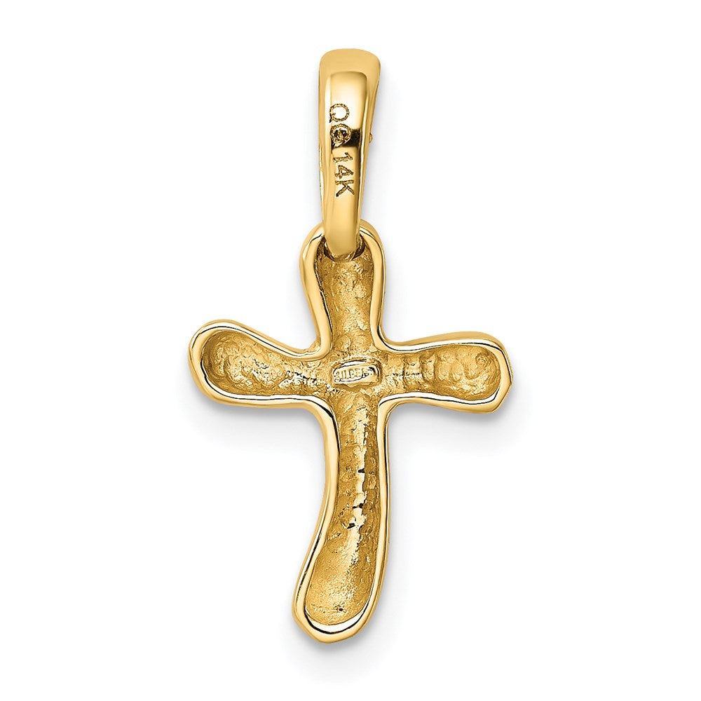 14k Small Freeform Cross