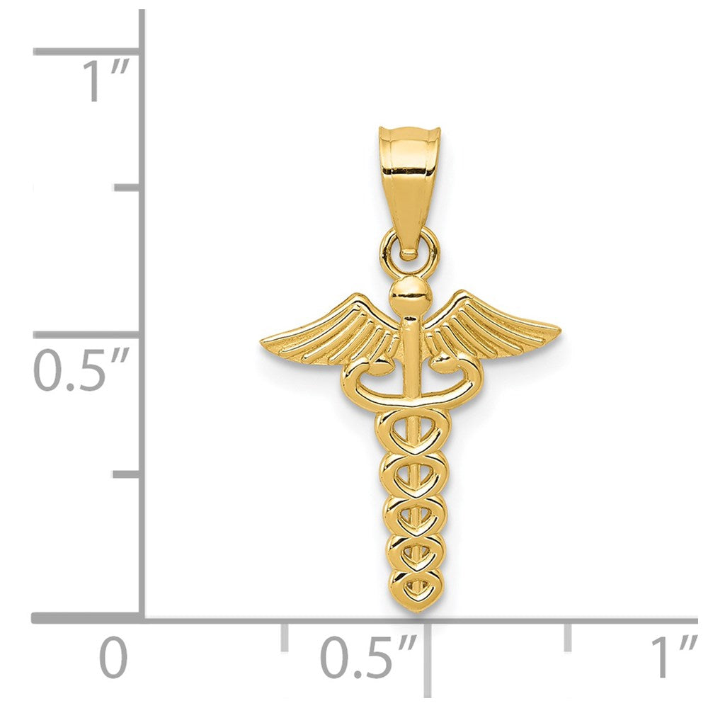 14k Caduceus Medical Pendant