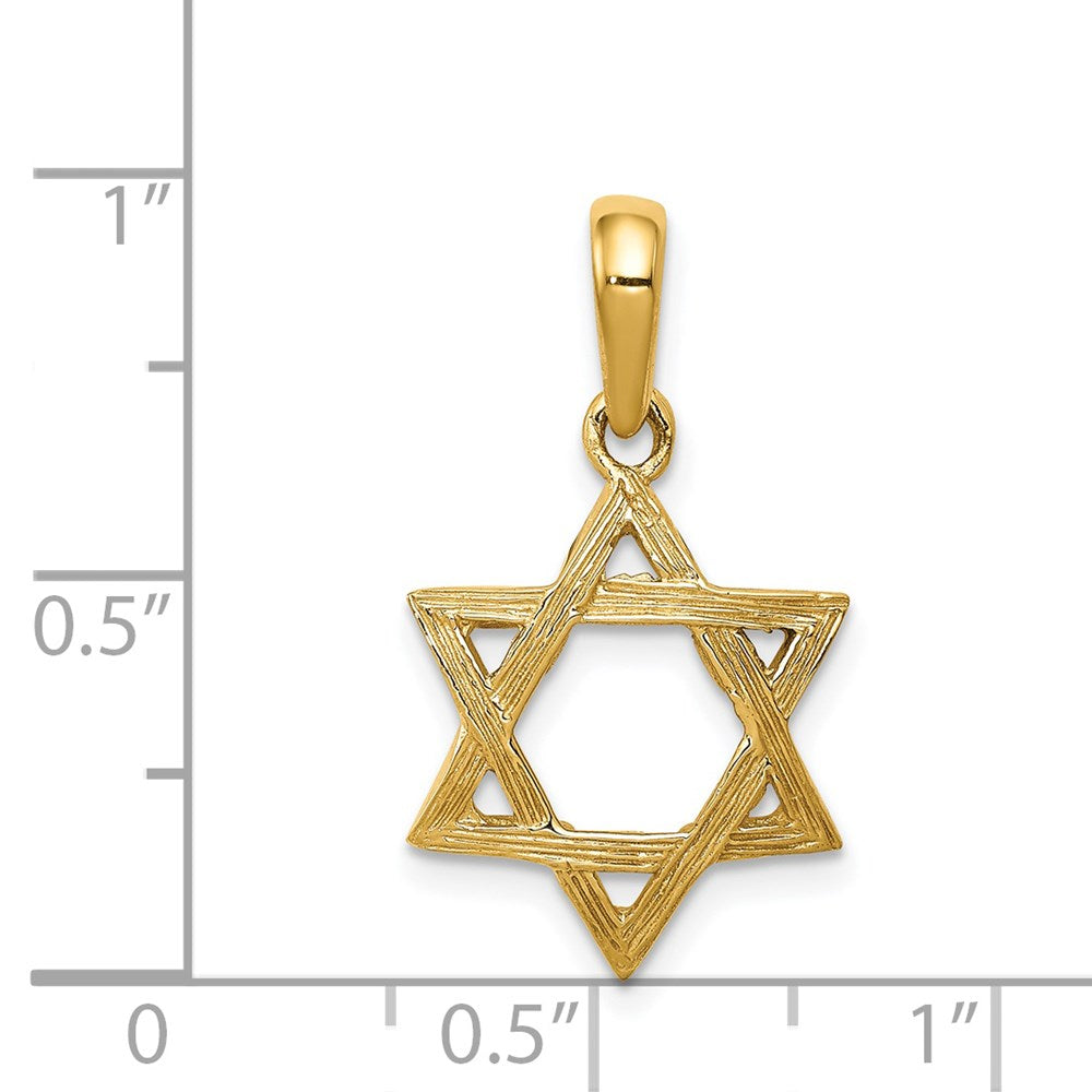 14K Star of David Pendant