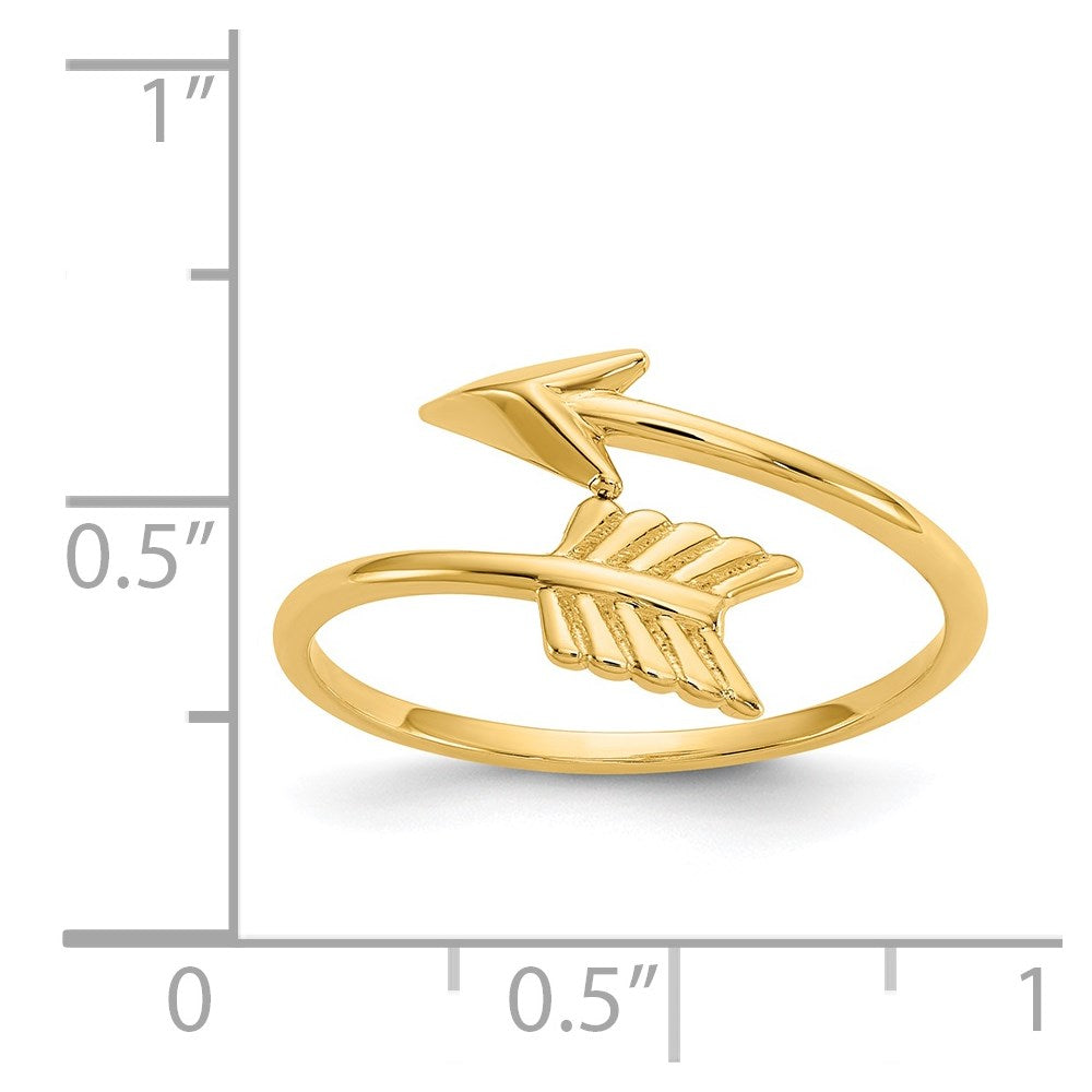 14K Polished Arrow Ring