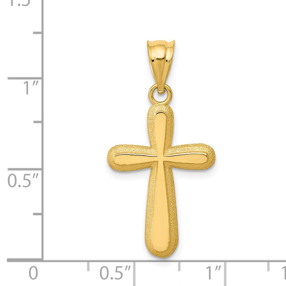 14k Polished Cross Pendant