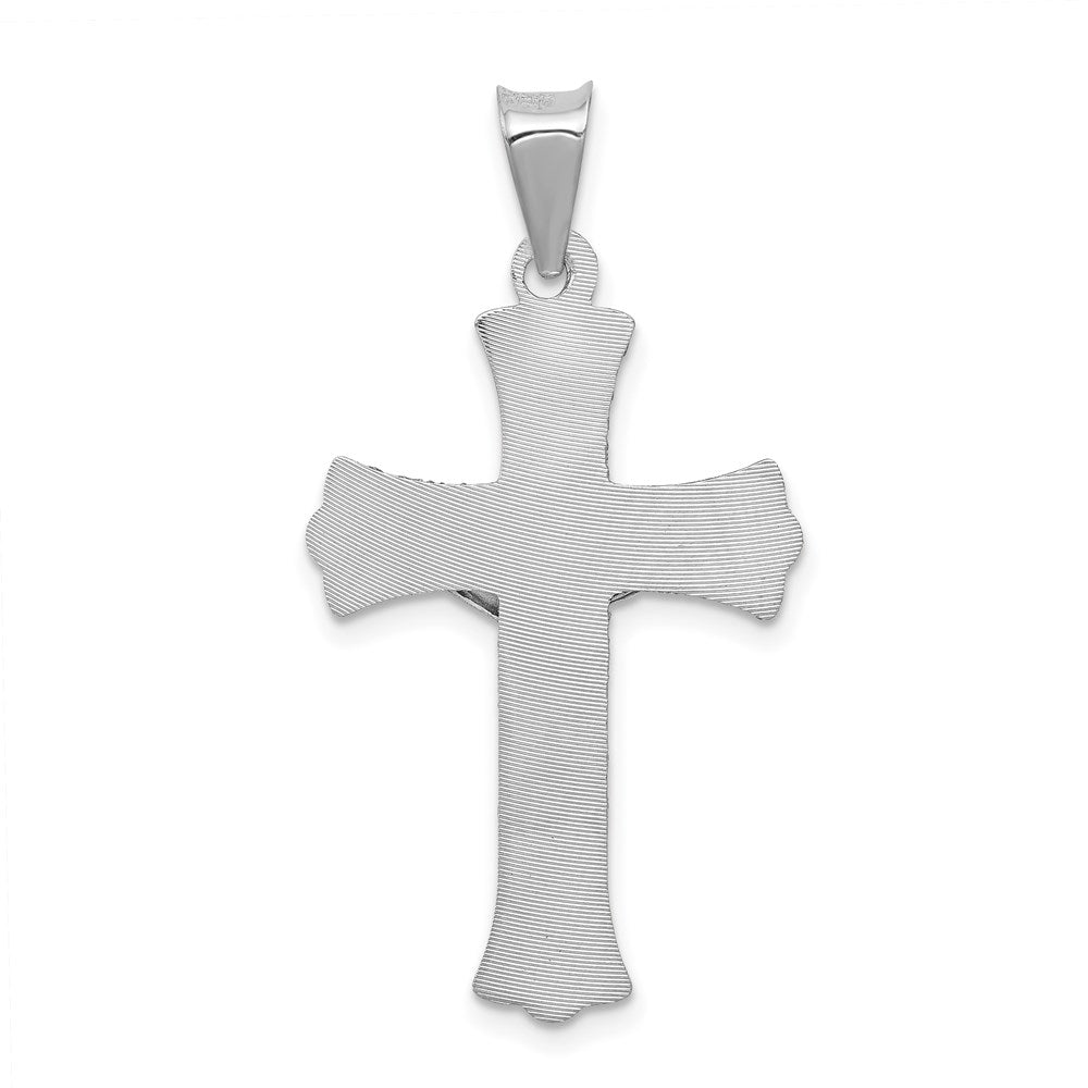 14k White Gold Crucifix Pendant