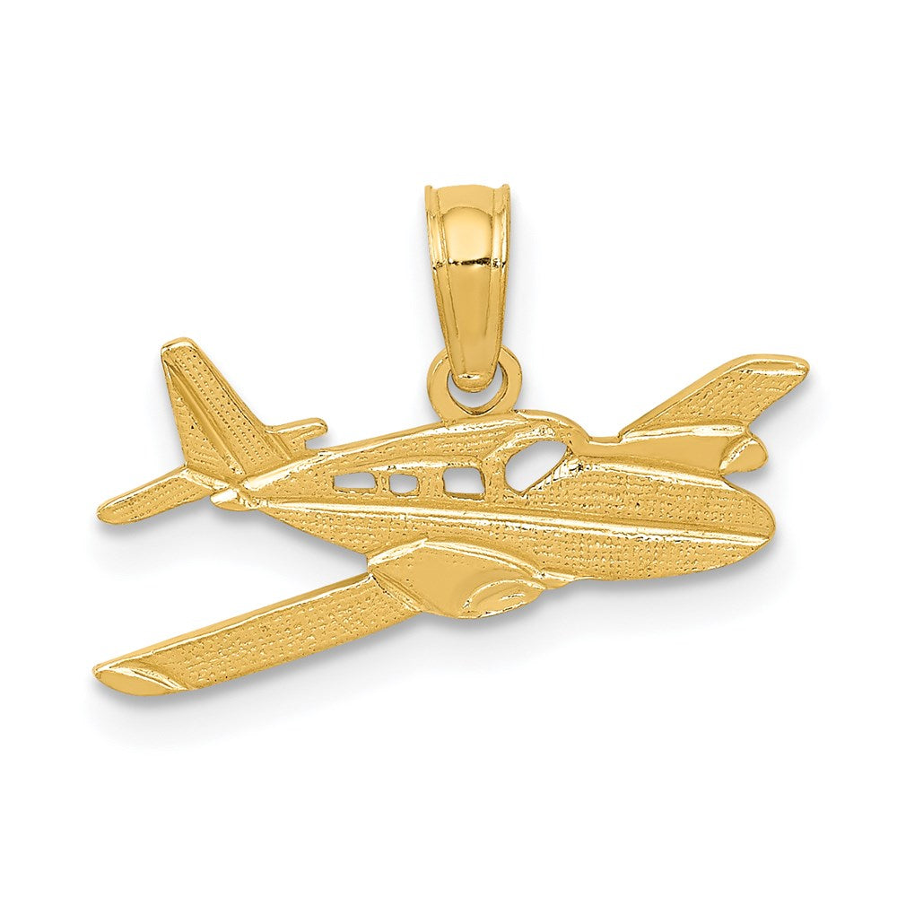 14k Cessna Plane Pendant
