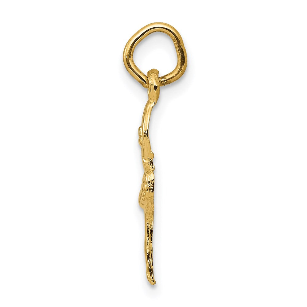 14k Polished Ballerina Charm