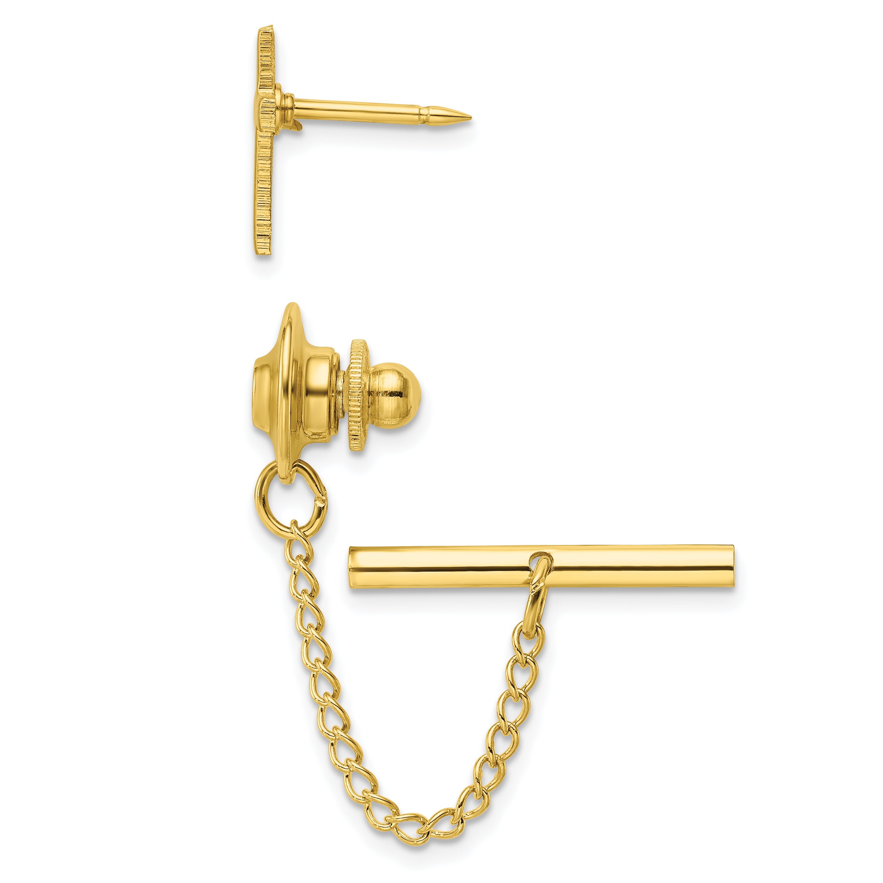 Kelly Waters Gold-plated Polished Cross Tie Tac