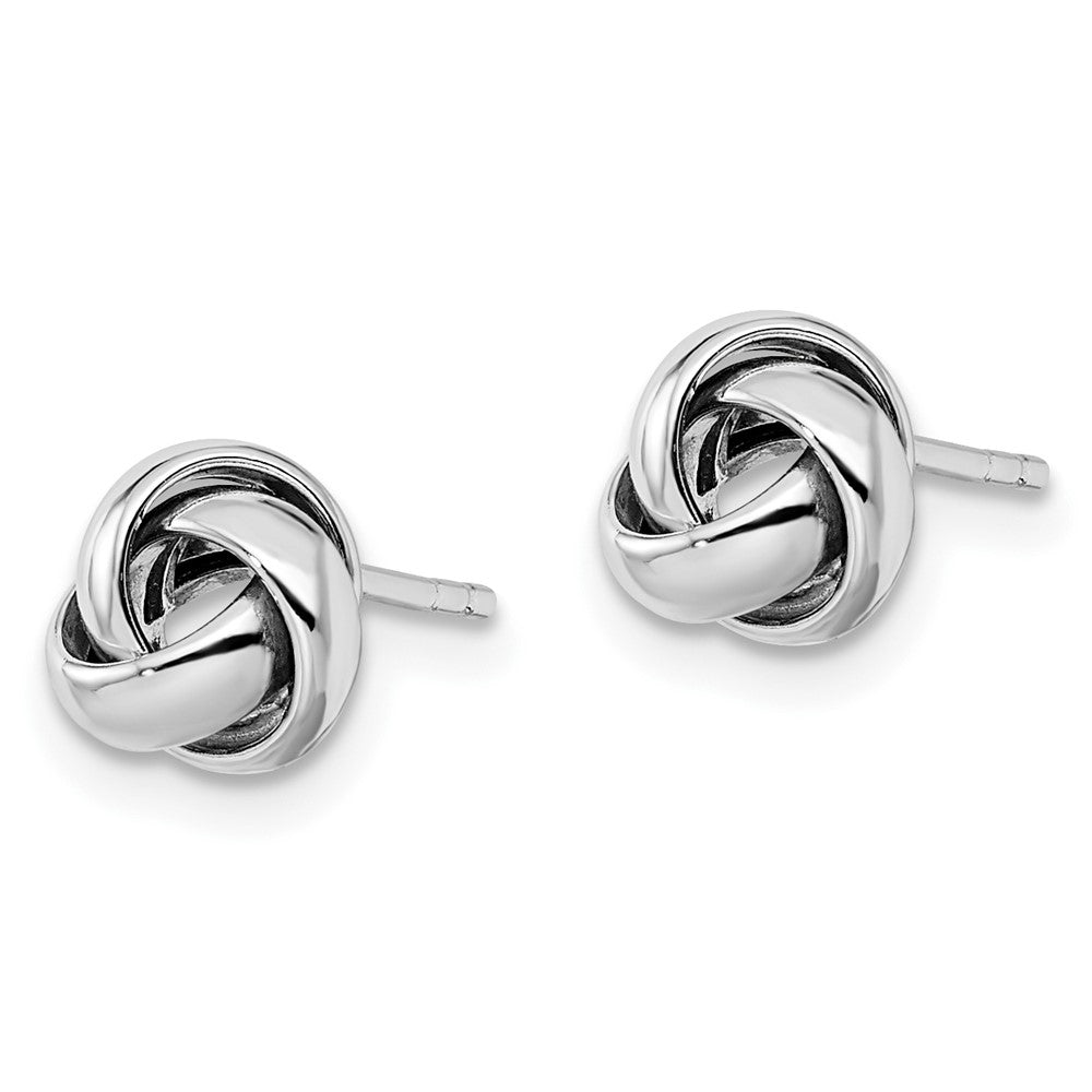 14K White Gold Polished Post Earrings