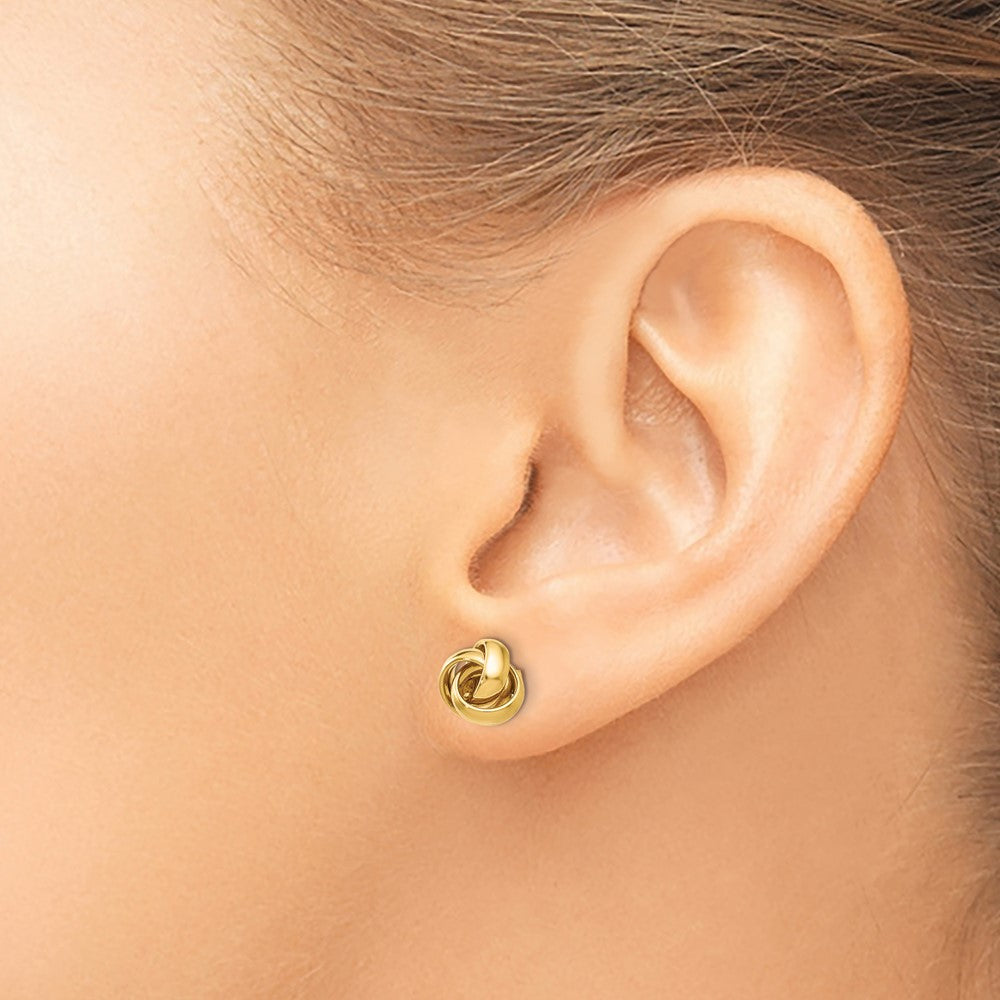 14K Polished Post Earrings