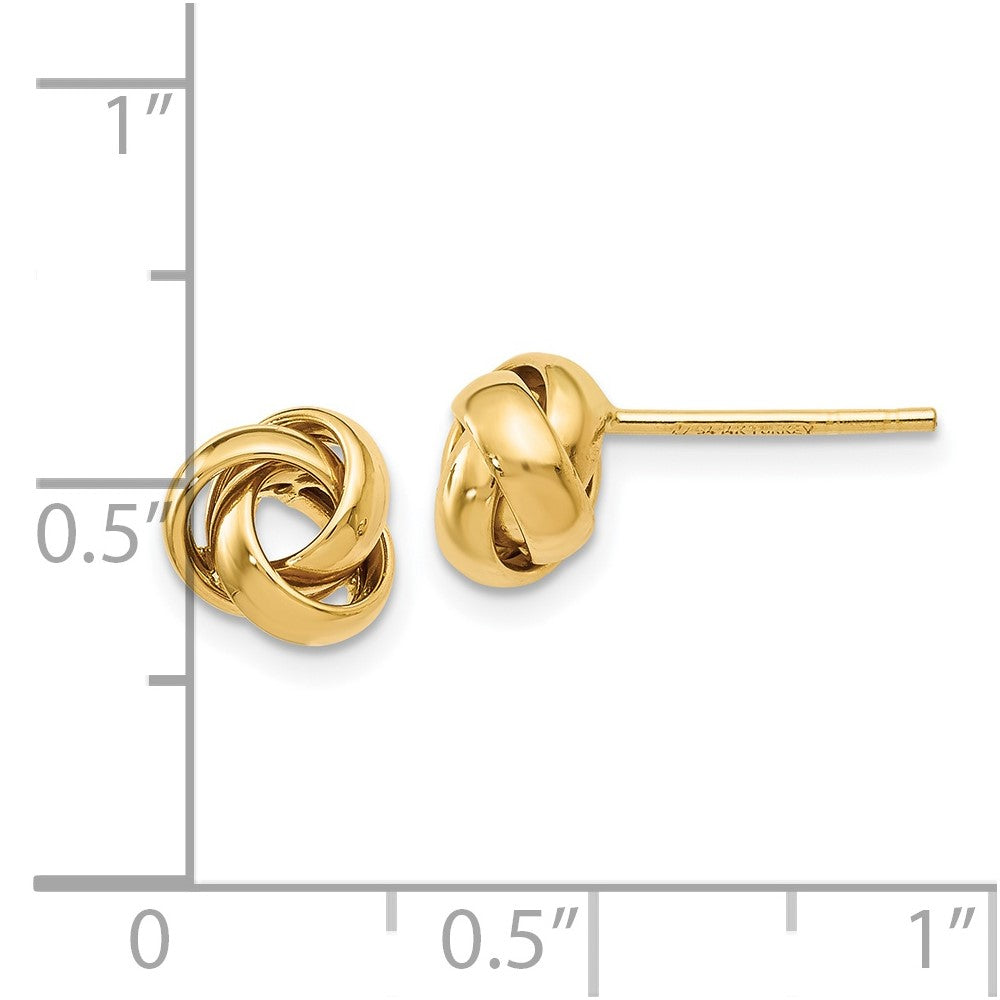 14K Polished Post Earrings