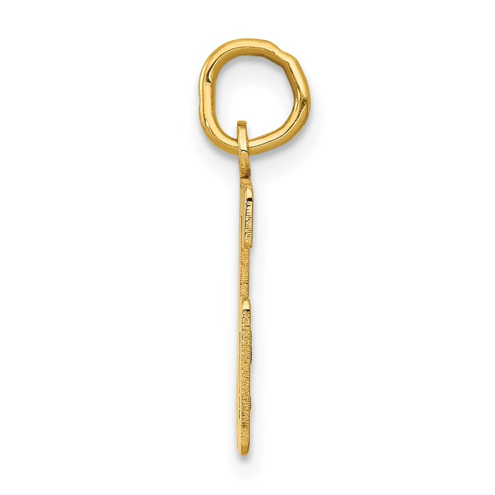 14k Small Elongated Number 56 Charm