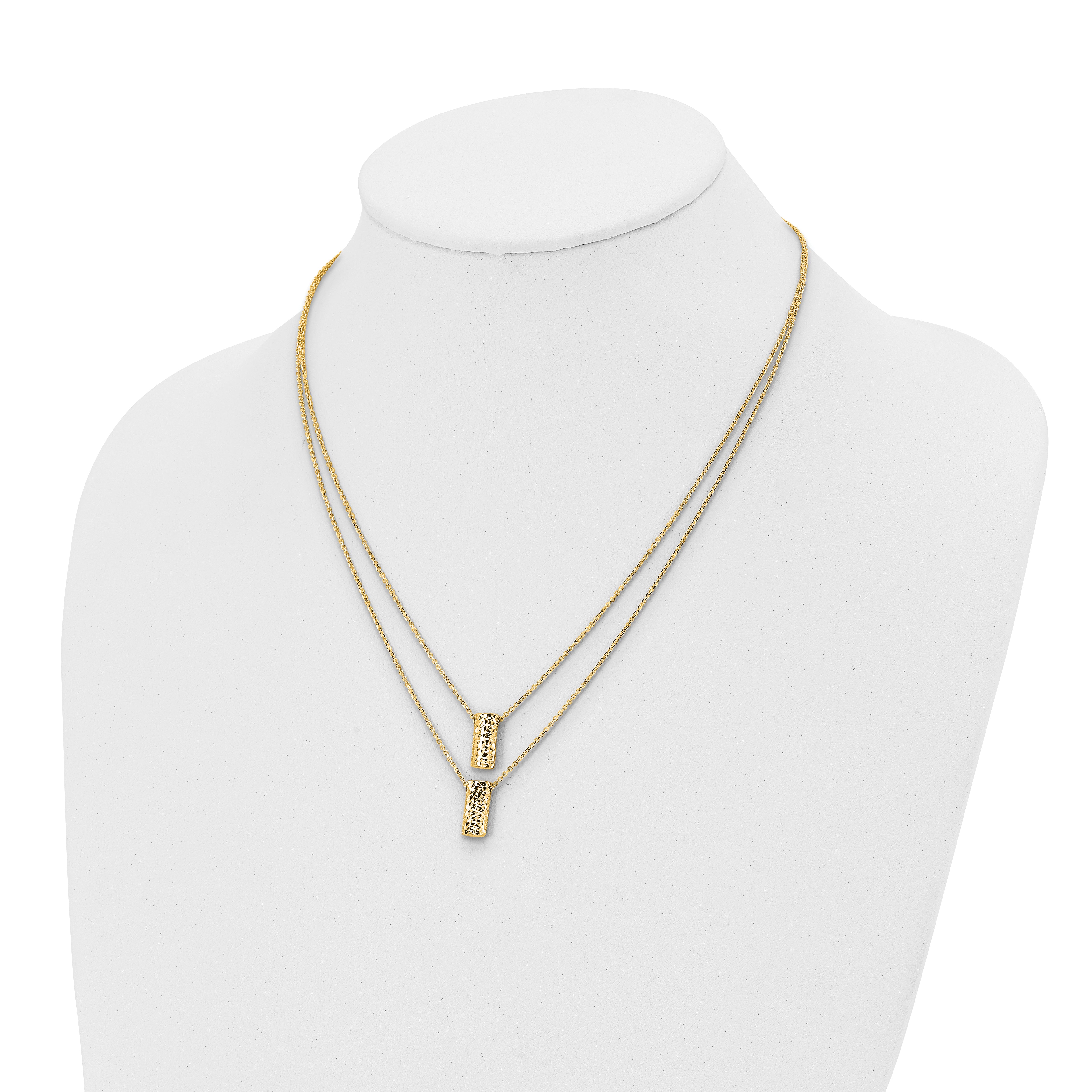 14K Two Layer D/C Necklace