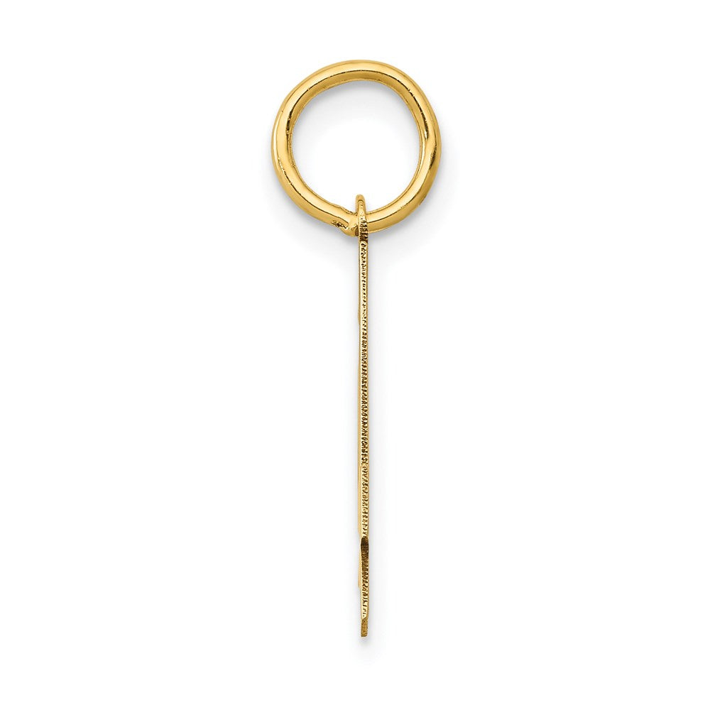 14k Medium Polished Number 4 Charm