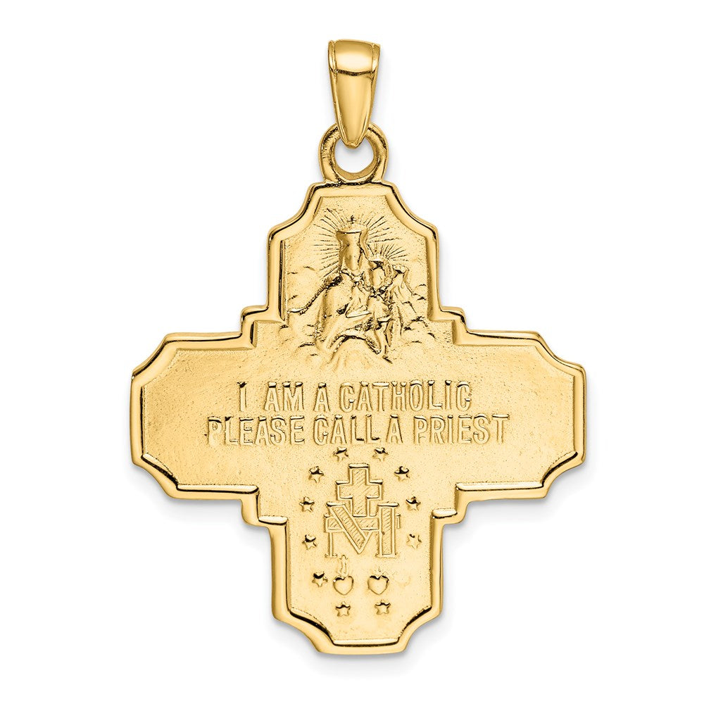 14k Four-Way Medal Pendant