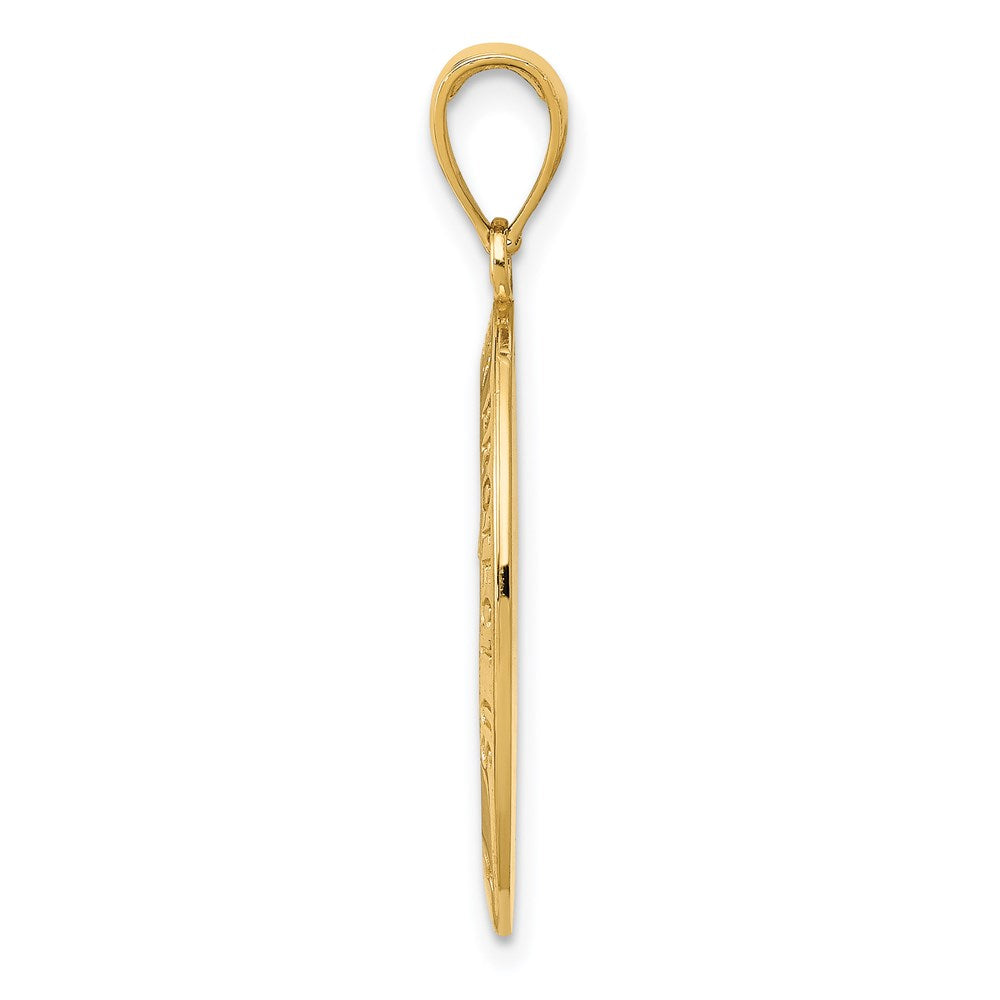 14k Saint Christopher Medal Pendant