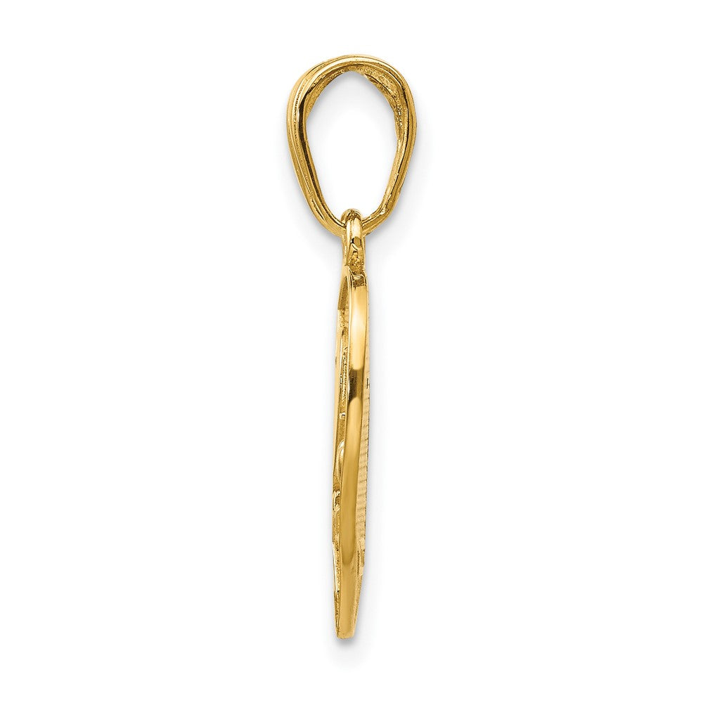 14k I LOVE YOU Break Apart Heart Charm