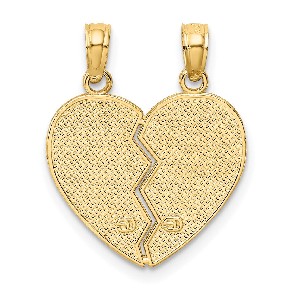 14k Enameled MOTHER - DAUGHTER Break-apart Pendant