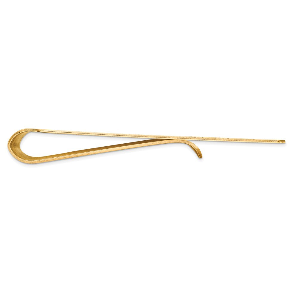 14k Men's Grooved Polished Money Clip