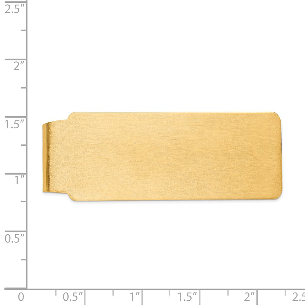 14k Men's Satin Finish Money Clip