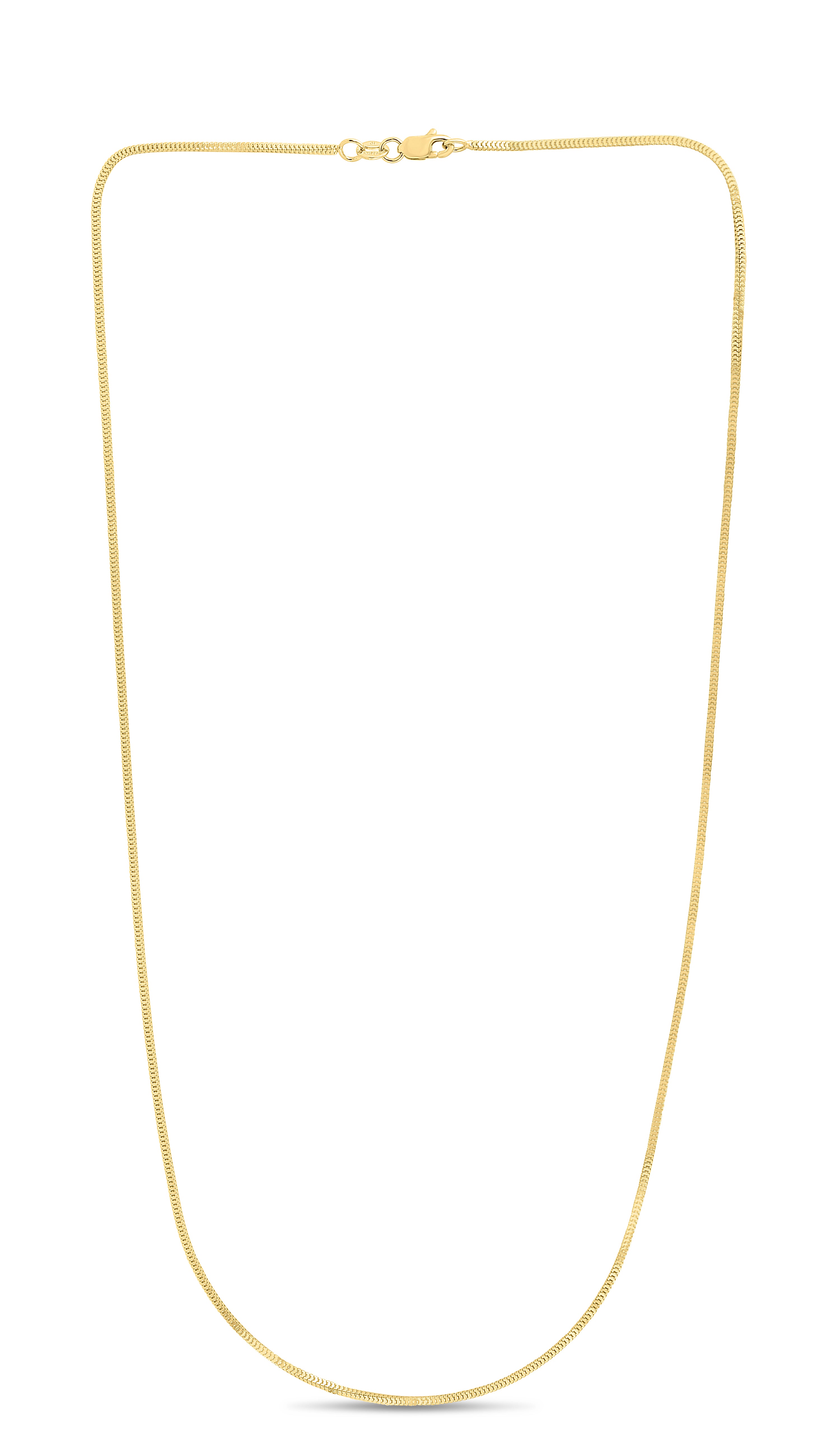 14K Yellow Gold 1.1mm Milano 20" Chain with Lobster Lock