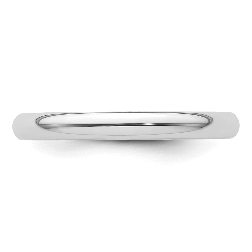 Platinum 2.5mm Comfort-Fit Wedding Band Size 10.5