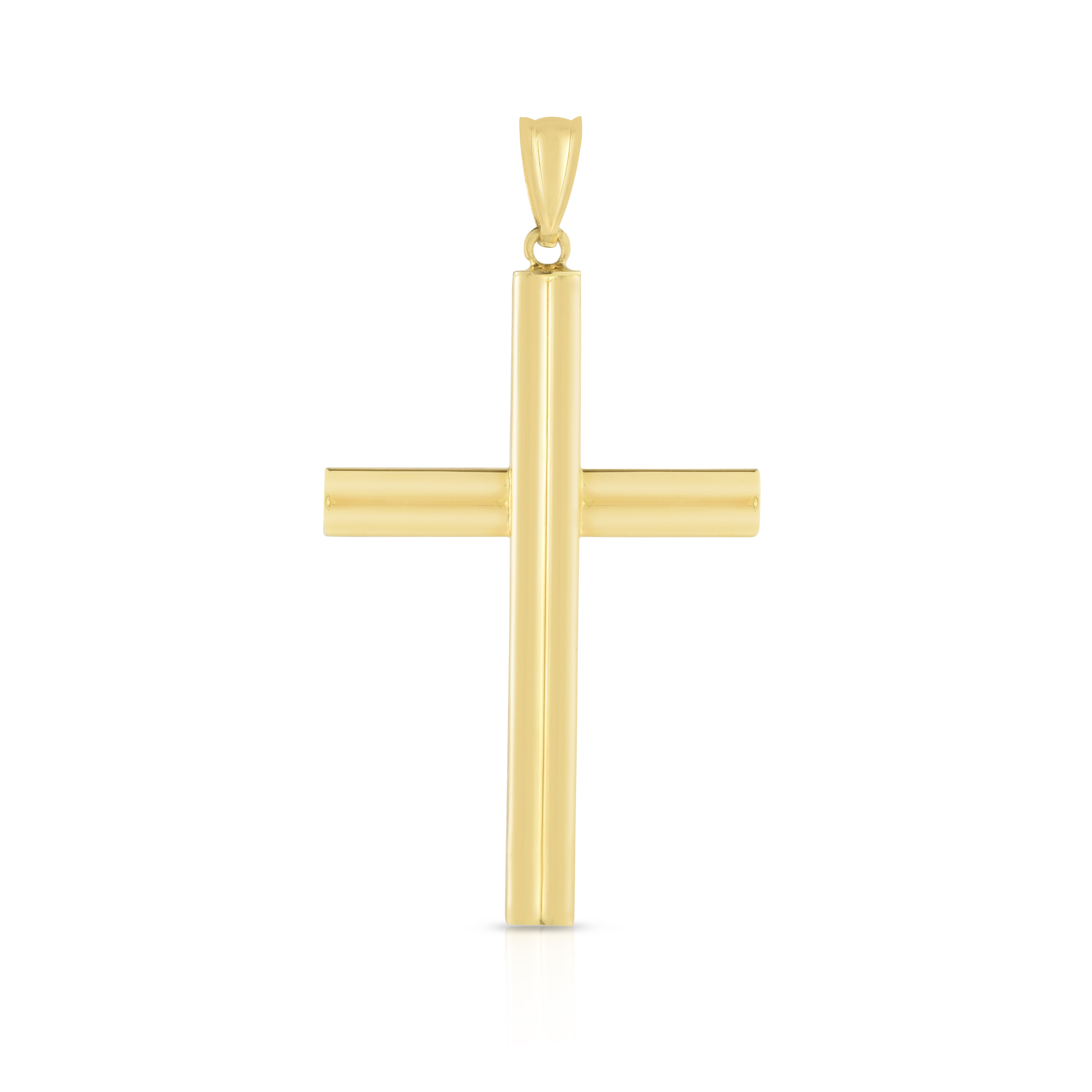 14K Yellow Gold Cross Pendant/charm. Chain not included.