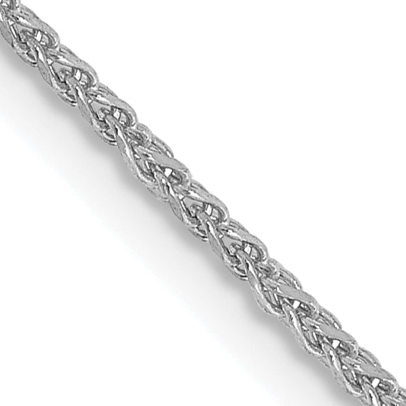 14K White Gold 24 Inch 1.25Mm Diamond-Cut Spiga With Lobster Clasp Chain