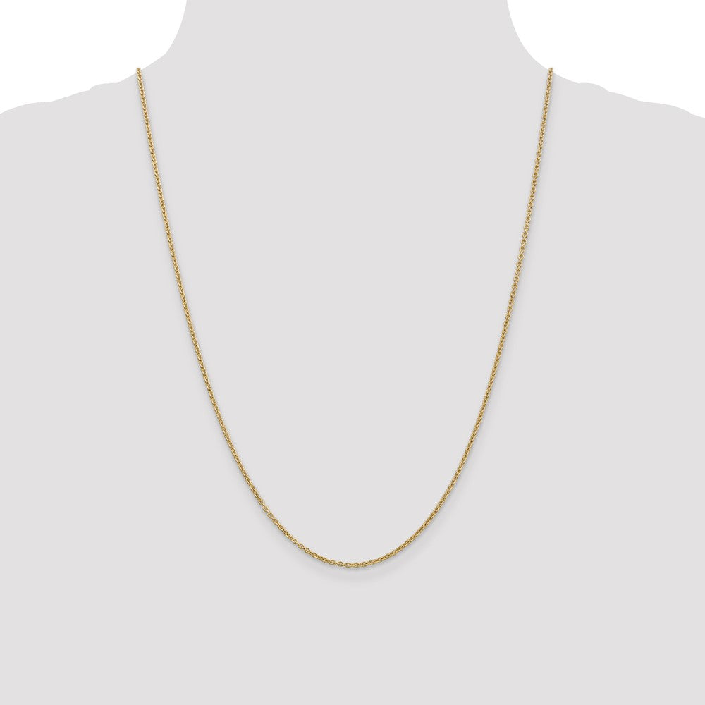 14K 24 inch 1.8mm Forzantine Cable with Lobster Clasp Chain