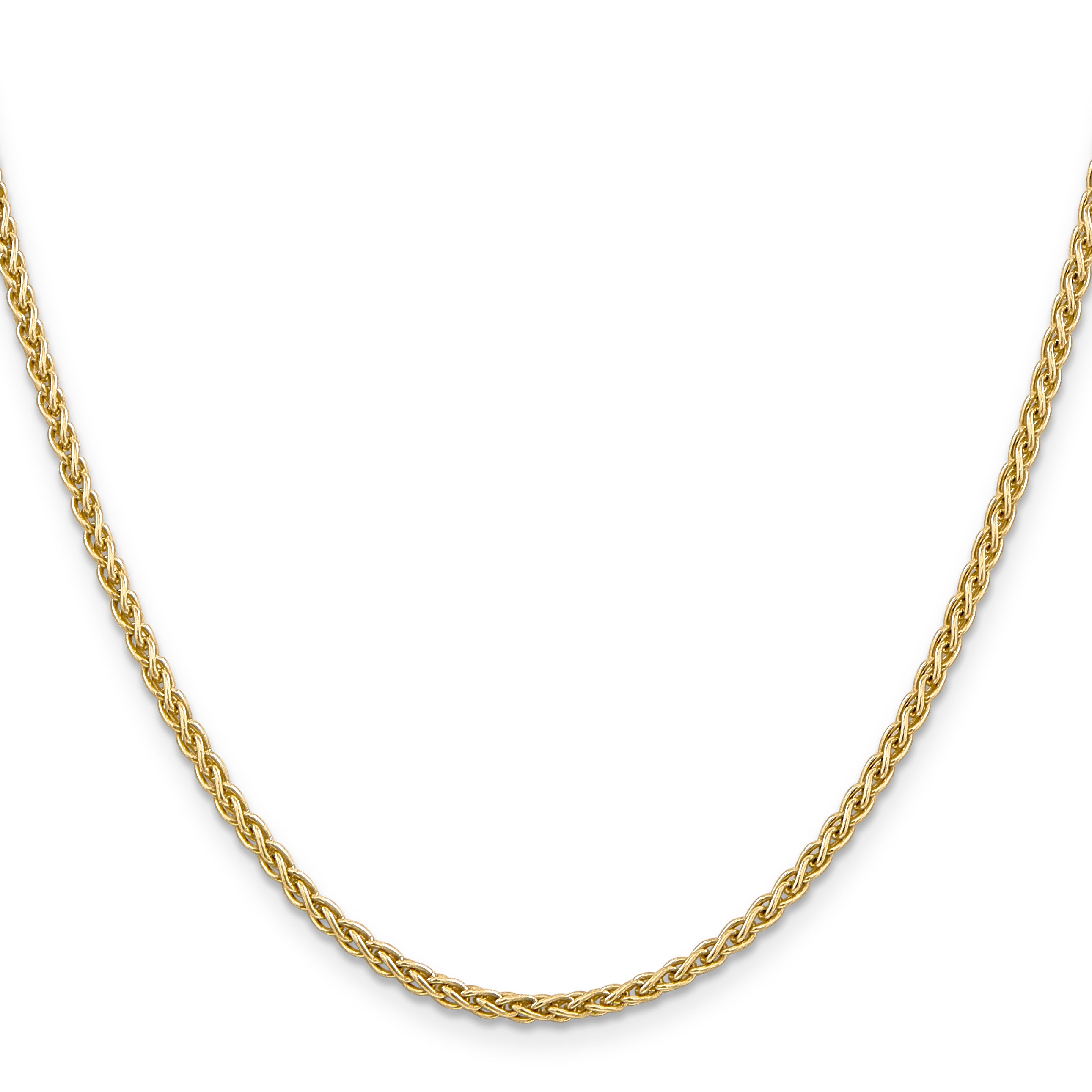 14K 16 Inch 2.8Mm Spiga With Lobster Clasp Chain