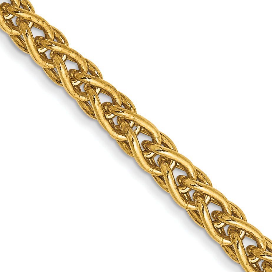 14K 20 Inch 2.8Mm Spiga With Lobster Clasp Chain