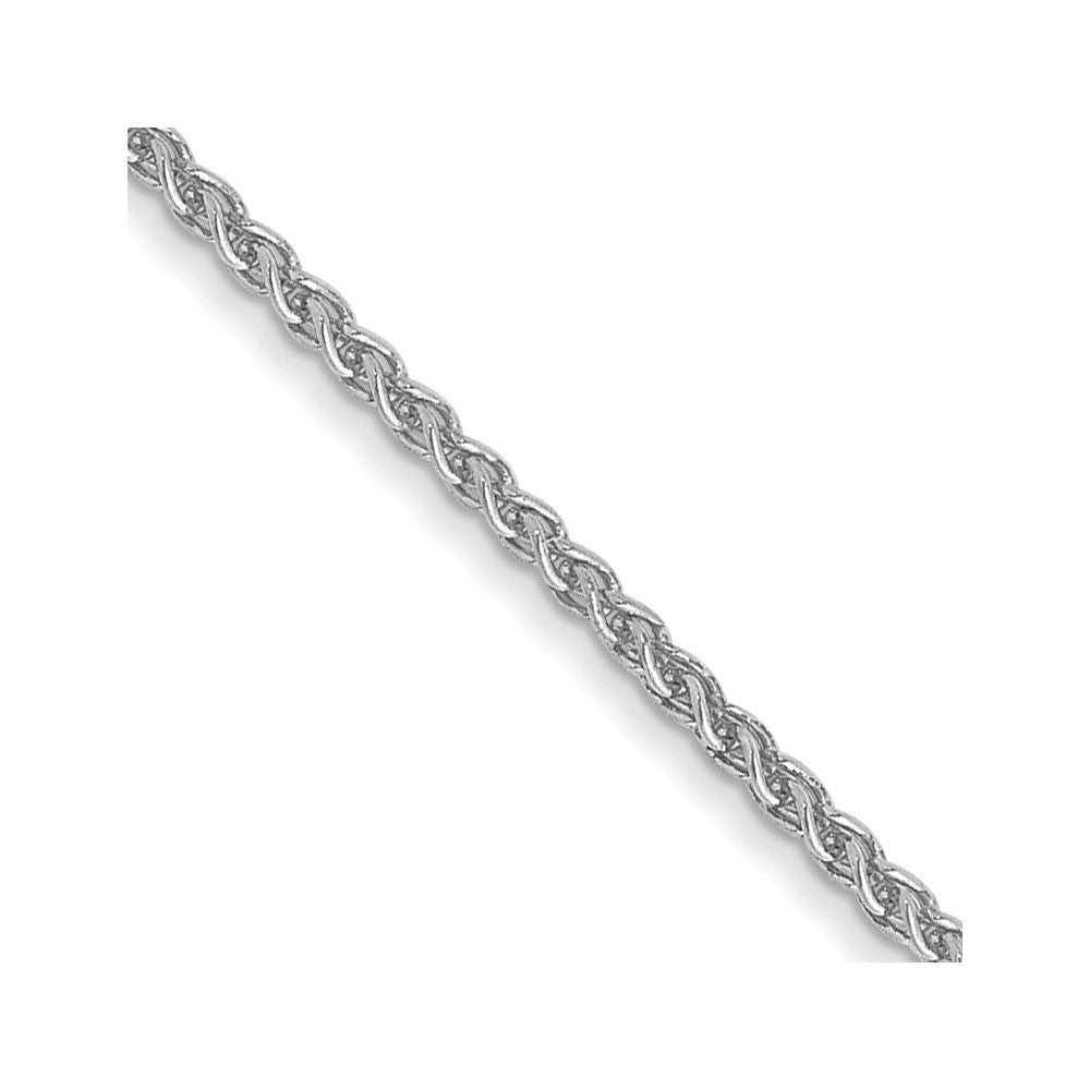 14K White Gold 16 inch 1.05mm Spiga with Lobster Clasp Chain