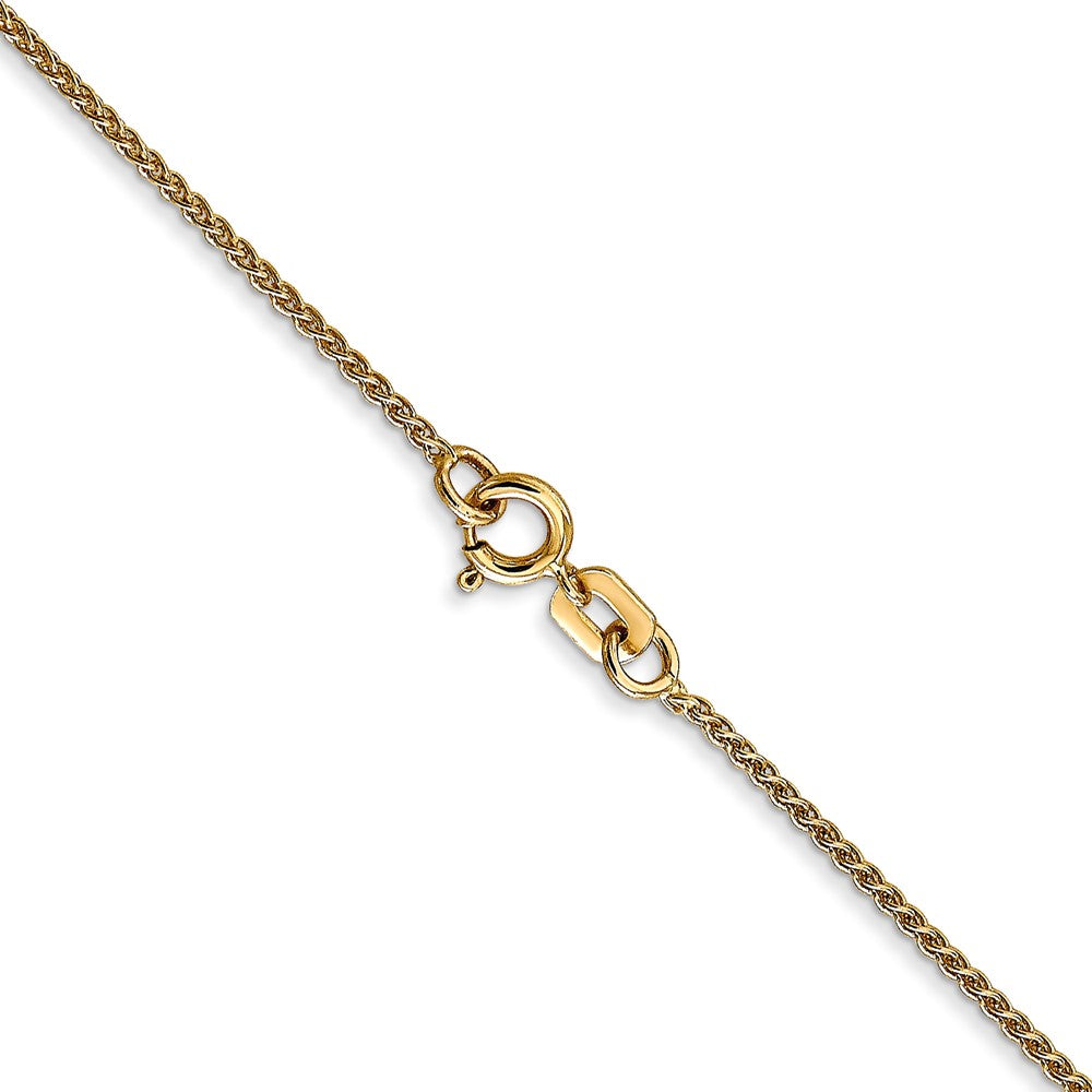 14K 30 inch 1.05mm Spiga with Spring Ring Clasp Chain