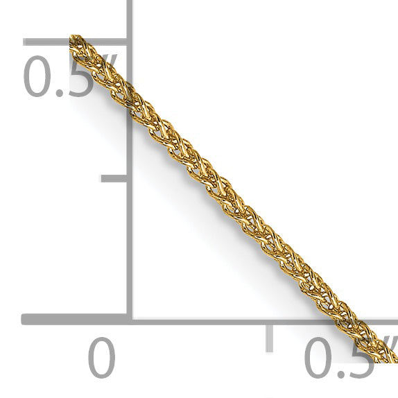 14K 18 Inch 1.05Mm Spiga With Spring Ring Clasp Chain