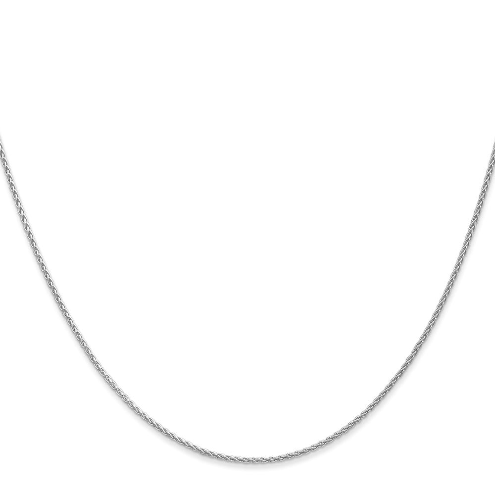 14K White Gold 30 inch 1.2mm Parisian Wheat with Lobster Clasp Chain