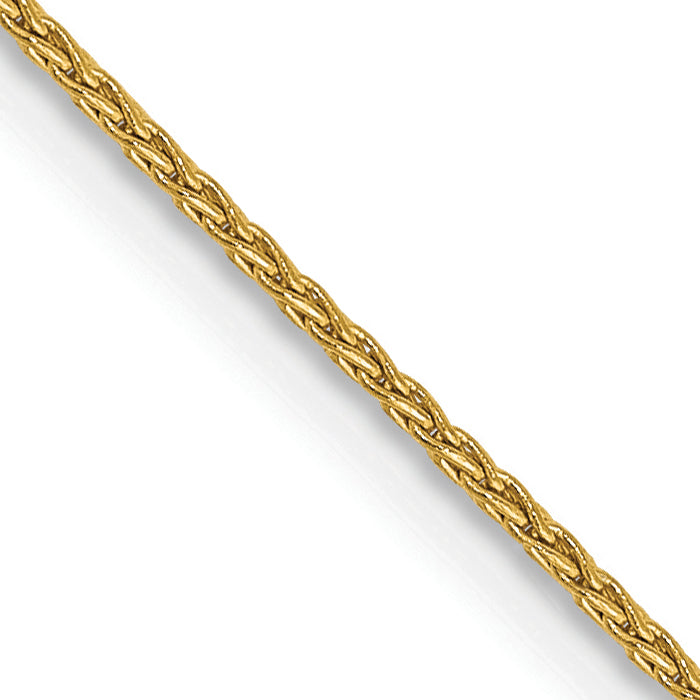 14K 18 Inch 1Mm Parisian Wheat With Lobster Clasp Chain