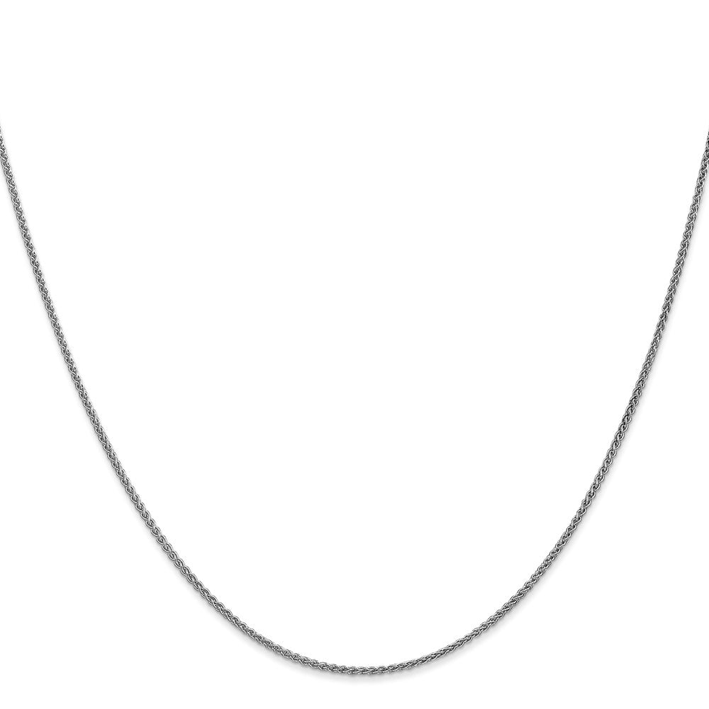 14K White Gold 24 inch 1.25mm Spiga with Lobster Clasp Chain