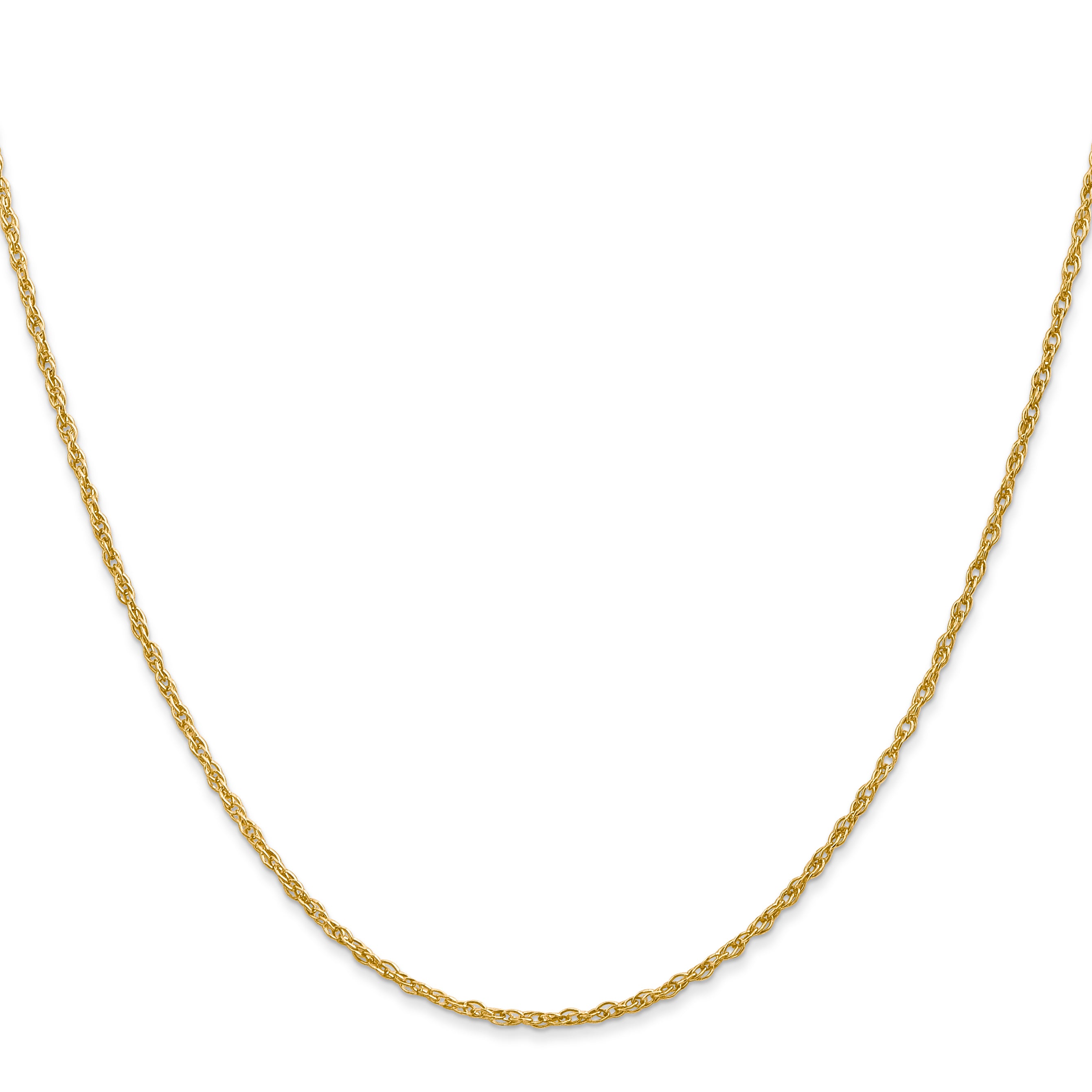 14K 24 inch 1.3 Heavy Baby Rope with Lobster Clasp Chain