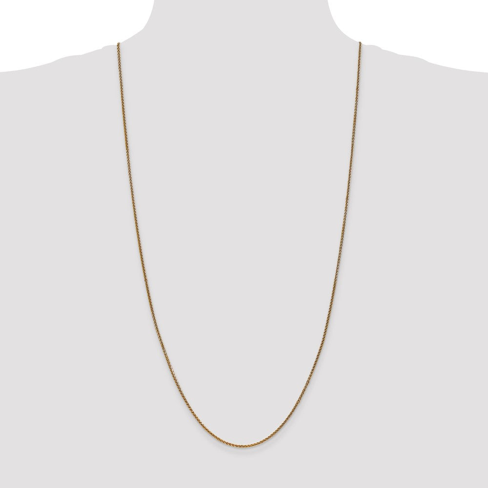 14K 30 inch 1.7mm Diamond-cut Spiga with Lobster Clasp Chain