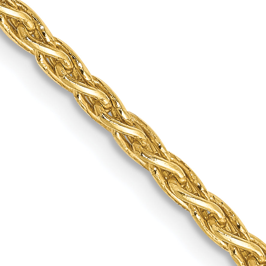 14k 24 inch 2.25mm Parisian Wheat with Lobster Clasp Chain